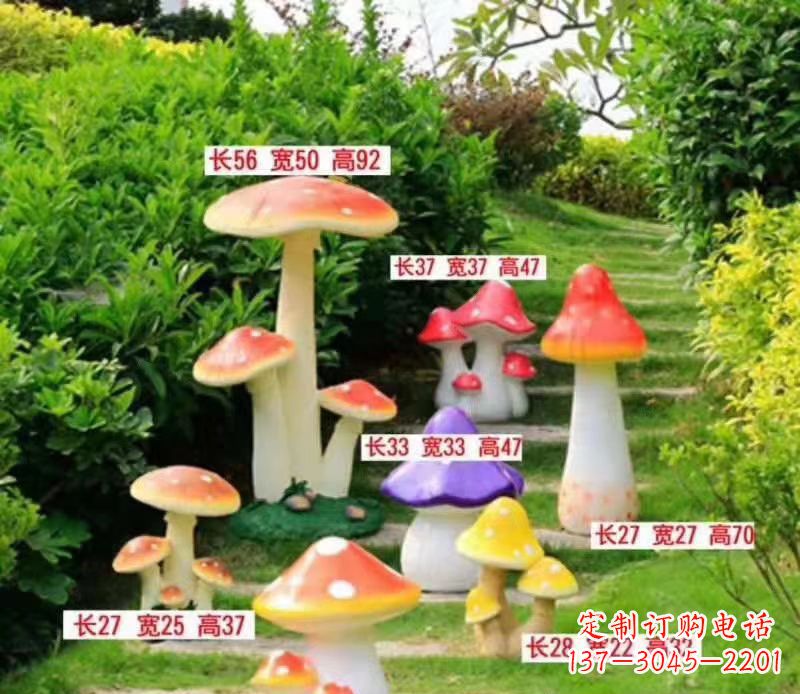辽阳玻璃钢蘑菇雕塑——描绘美丽景色