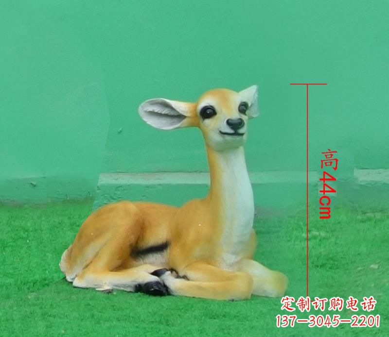 辽阳玻璃钢制作的羚羊雕塑