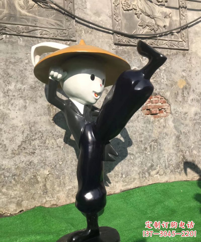 辽阳玻璃钢兔子雕塑精美绝伦