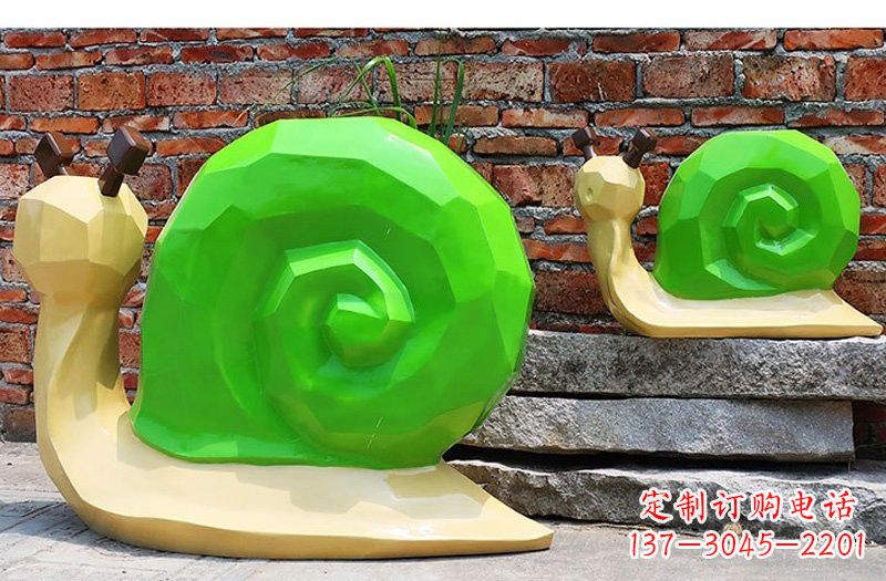 辽阳玻璃钢蜗牛雕塑——浪漫又充满灵感