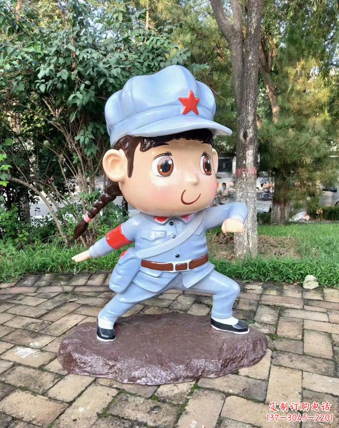 辽阳红军雕塑永记革命英雄