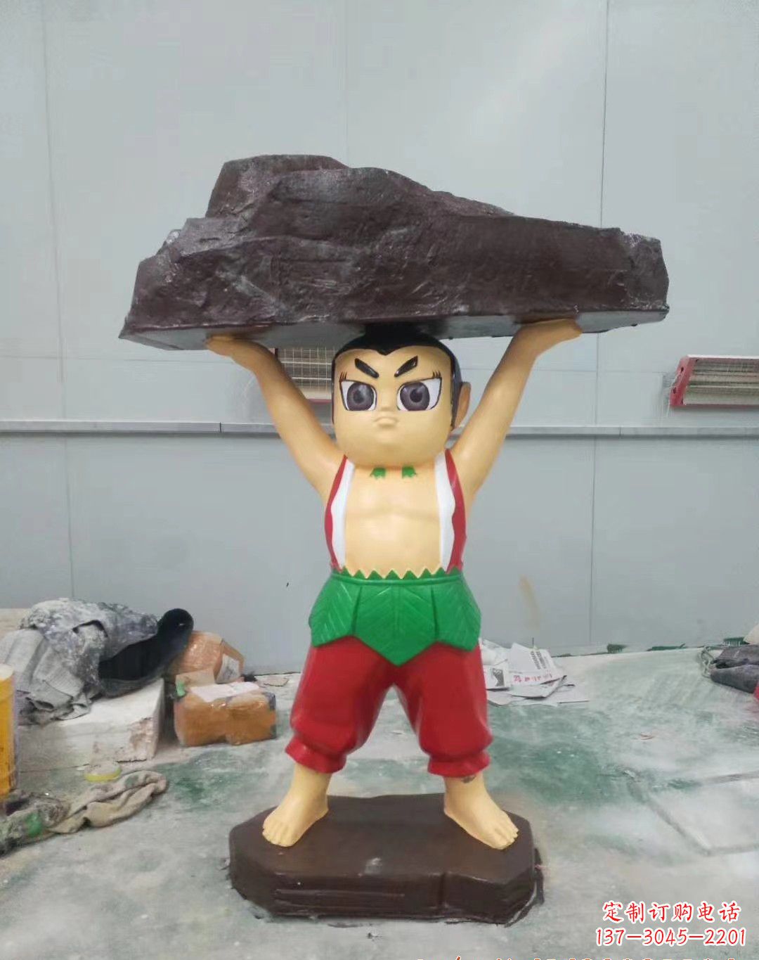 辽阳玻璃钢卡通葫芦娃雕塑