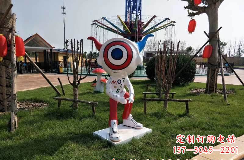 辽阳玻璃钢卡通机器人——雕塑艺术的新灵感