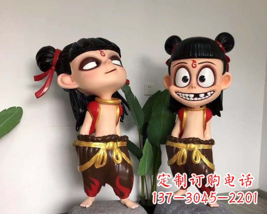 辽阳玻璃钢制作的哪吒雕塑一种神奇的艺术