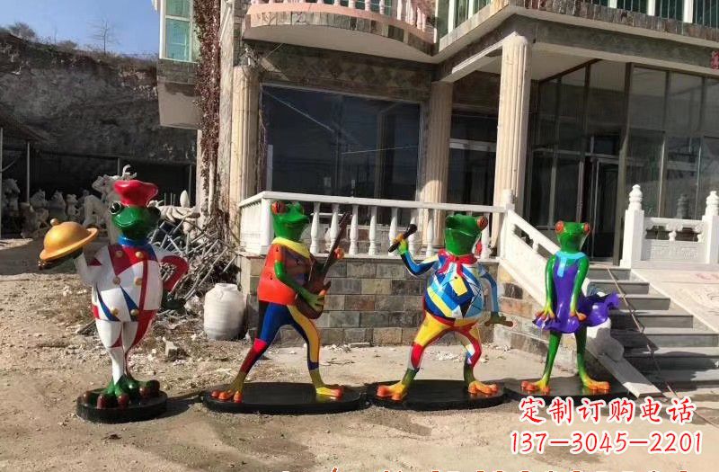 辽阳玻璃钢制青蛙雕塑