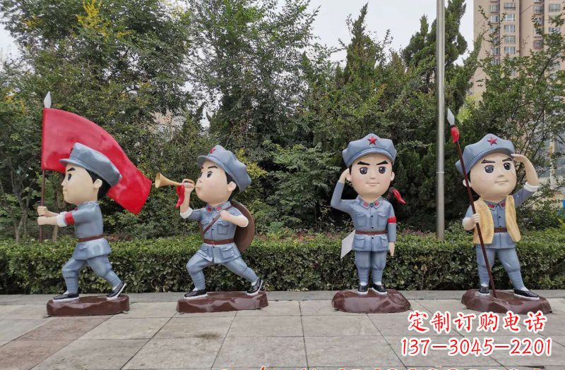 辽阳红军雕塑象征着中国革命的精神