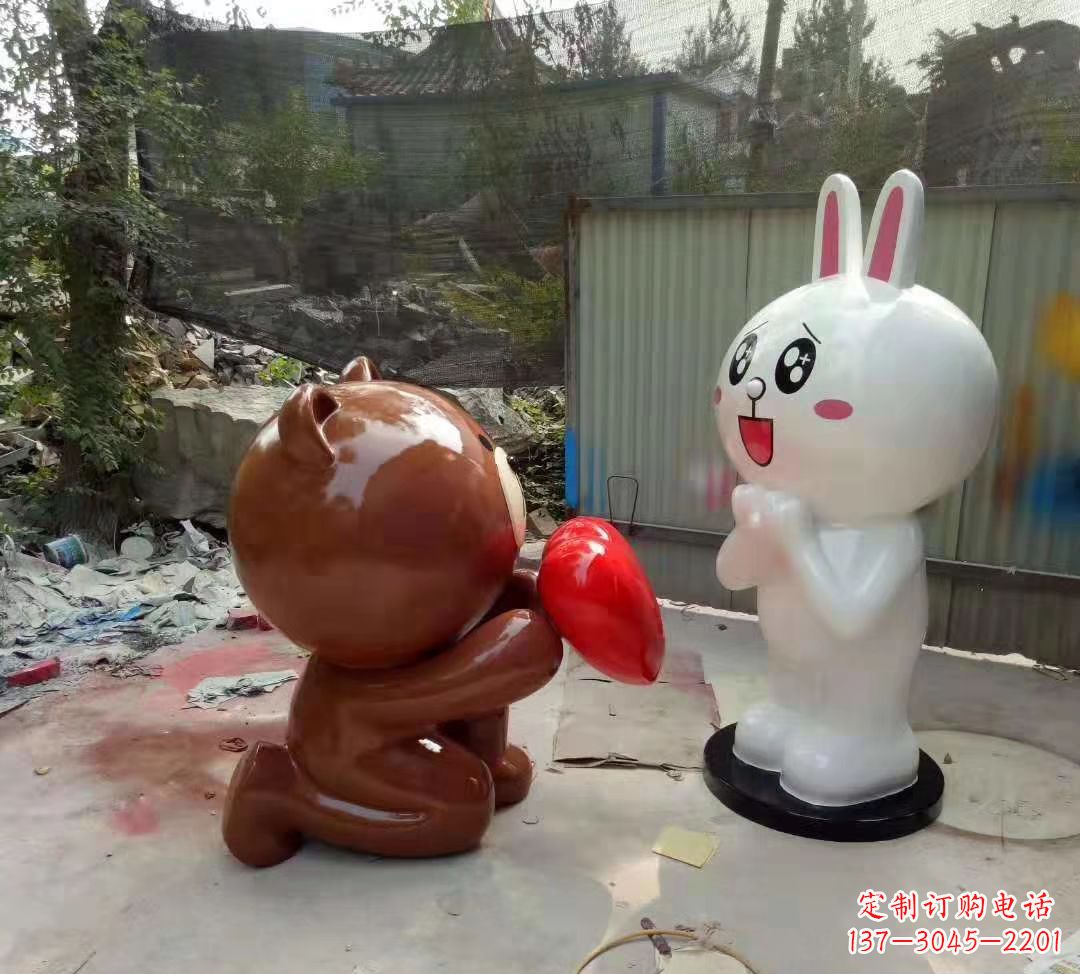 辽阳玻璃钢卡通熊猫雕塑公园卡通动物雕塑