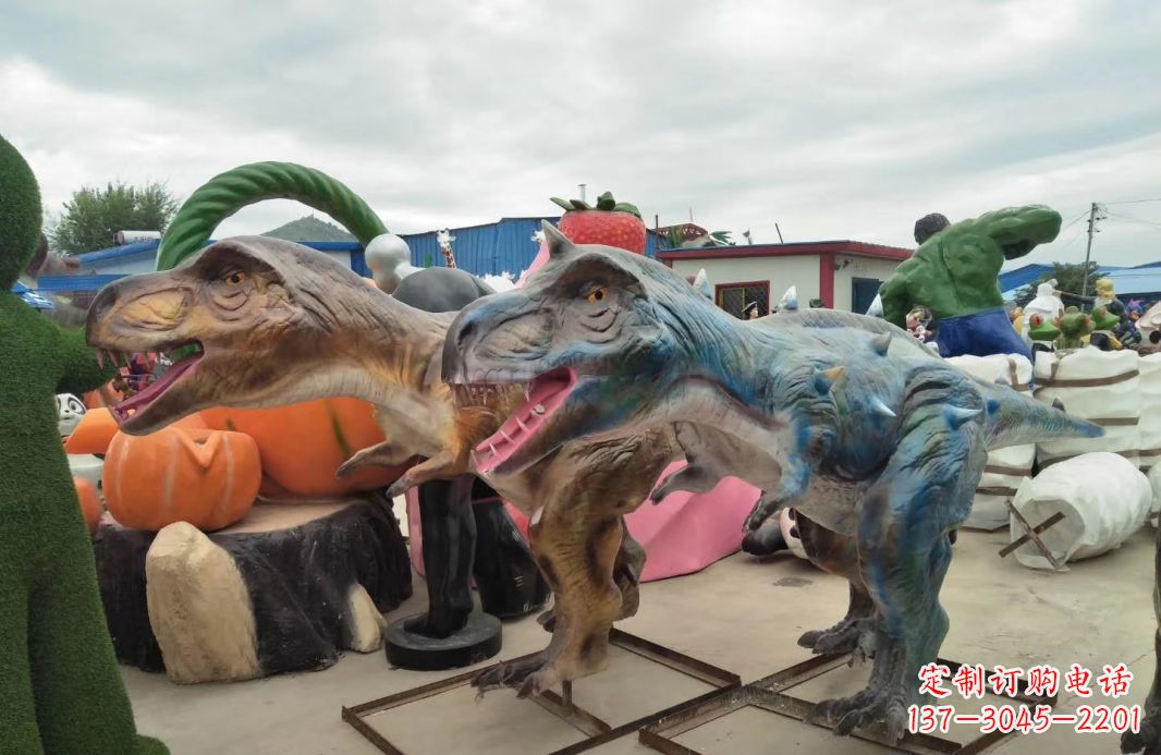 辽阳恐龙雕塑玻璃钢的艺术精品