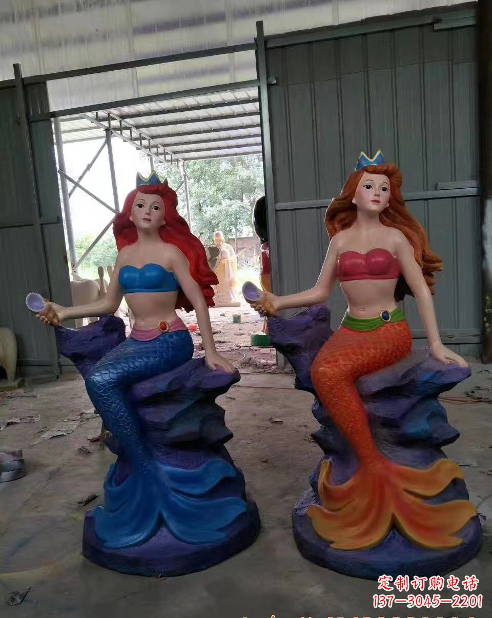 辽阳玻璃钢美人鱼雕塑——精美的艺术作品