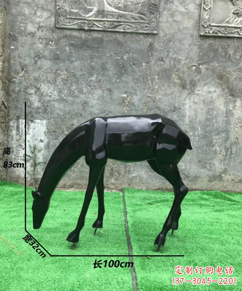辽阳玻璃钢制作的鹿雕塑