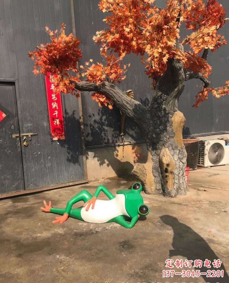 辽阳玻璃钢青蛙雕塑
