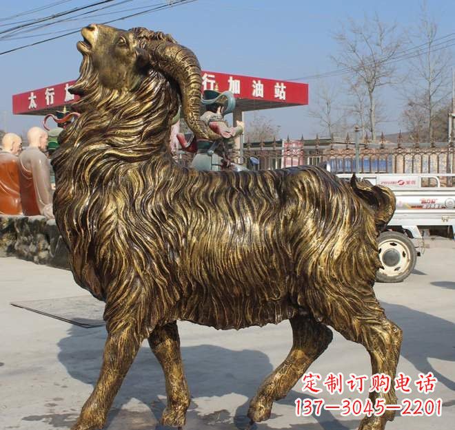 辽阳玻璃钢山羊雕塑——让艺术之美绽放