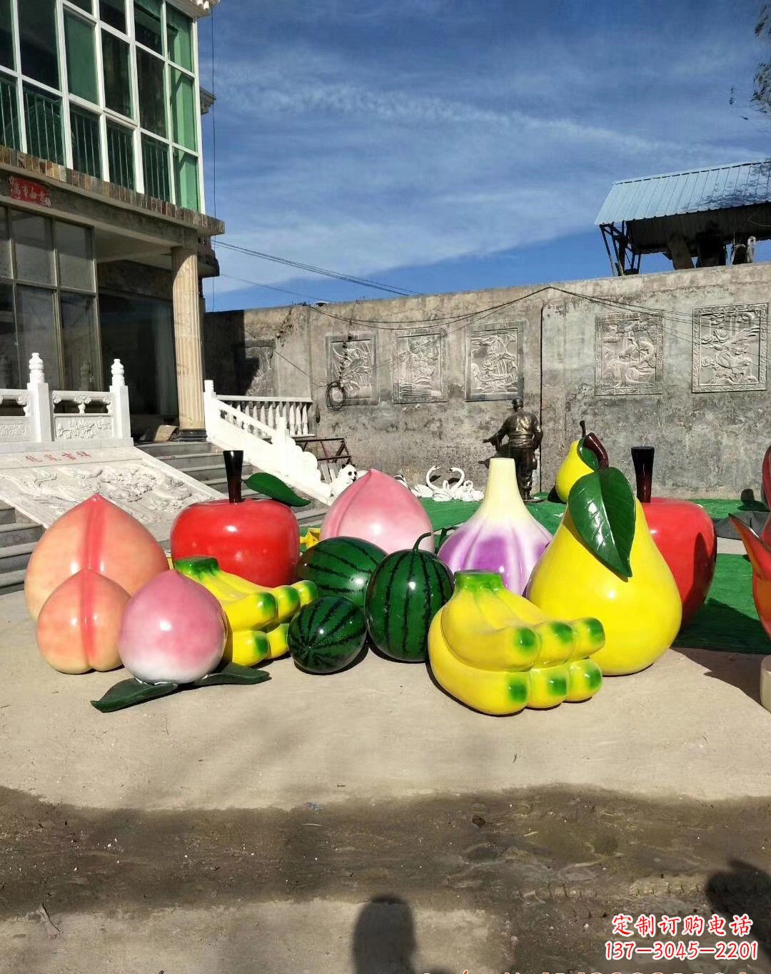 辽阳玻璃钢水果景观雕塑