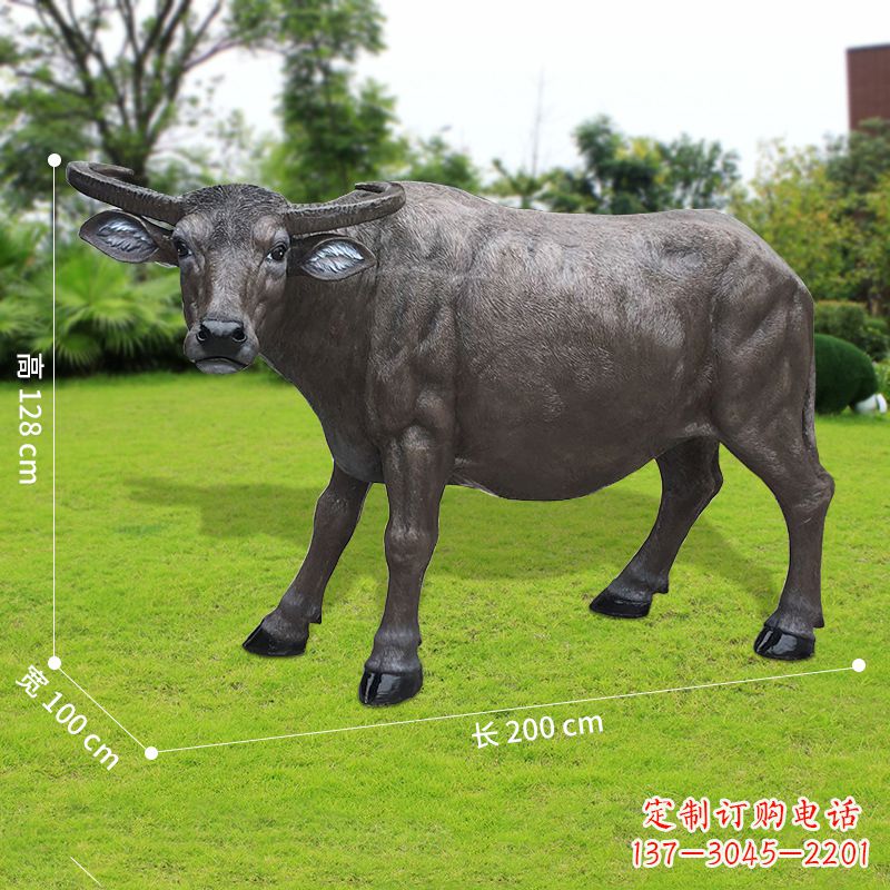 辽阳玻璃钢水牛雕塑