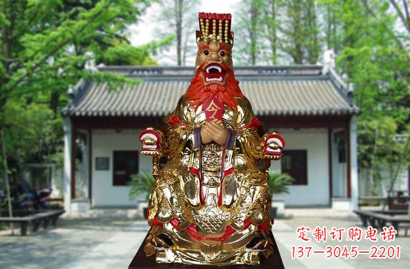 辽阳玻璃钢制作的金龙王雕塑