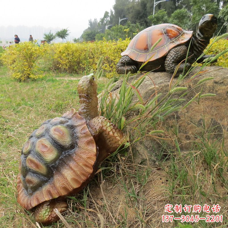 辽阳玻璃钢乌龟雕塑别致而古朴
