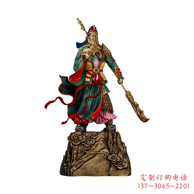 辽阳玻璃钢制关羽雕塑