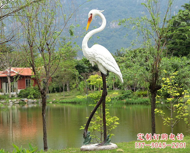 辽阳玻璃钢仙鹤雕塑价格