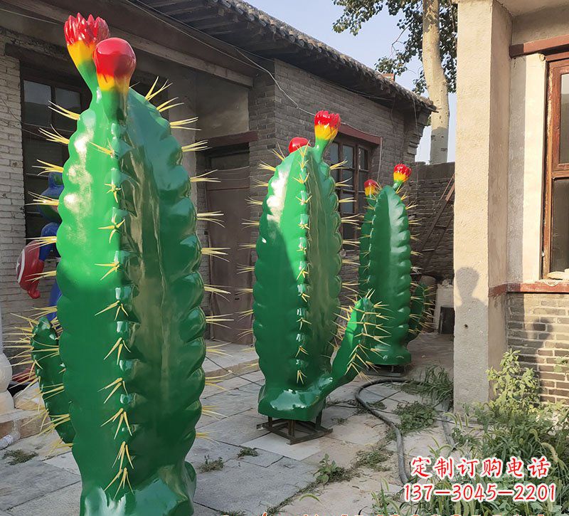 辽阳玻璃钢仙人掌景观雕塑