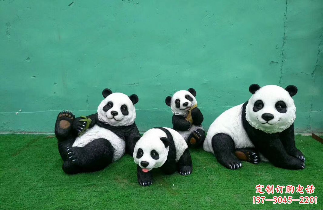 辽阳玻璃钢熊猫雕塑传承中华文化