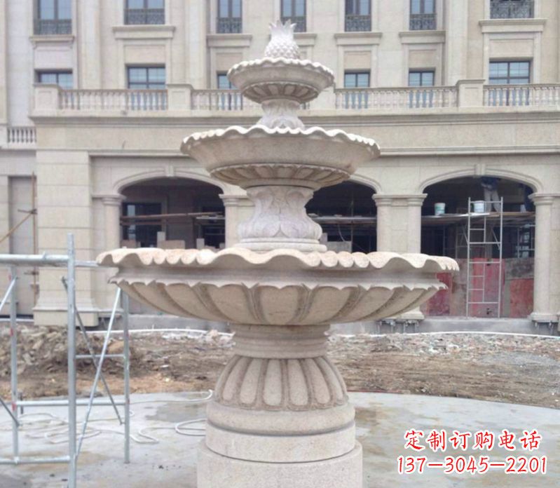 辽阳菠萝多层喷泉石雕——精美而多变的艺术品