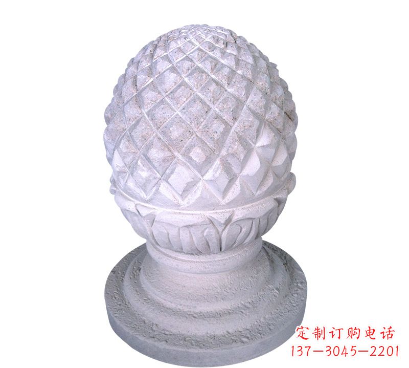 辽阳菠萝雕塑艺术性的挡车路障