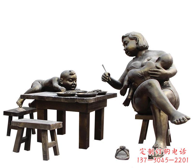 辽阳母爱雕塑儿童公园中的精美雕塑