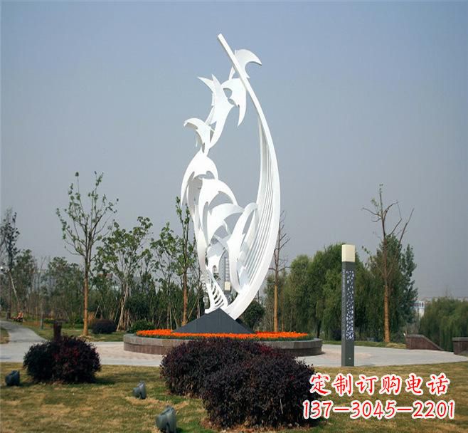 辽阳不锈钢爱心大雁雕塑