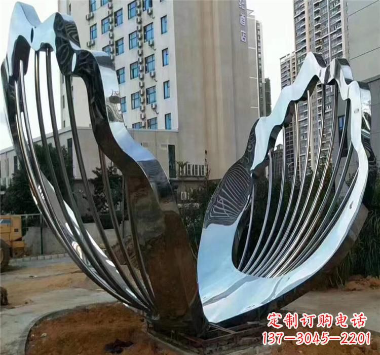辽阳不锈钢贝壳景观雕塑