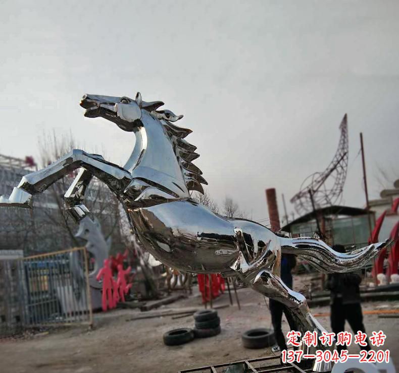 辽阳不锈钢奔跑马雕塑
