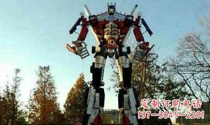 辽阳不锈钢变形金刚卡通雕塑
