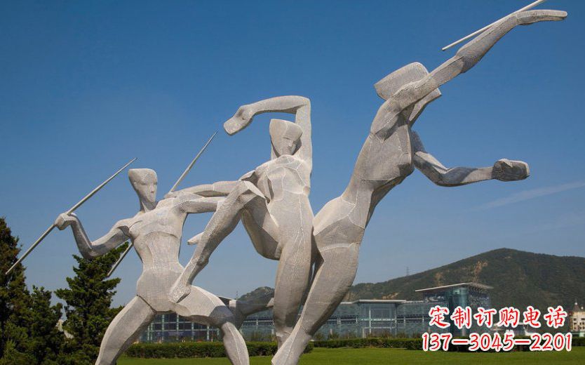 辽阳不锈钢标枪运动雕塑