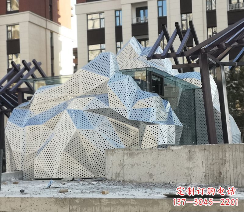 辽阳不锈钢别墅假山景观雕塑