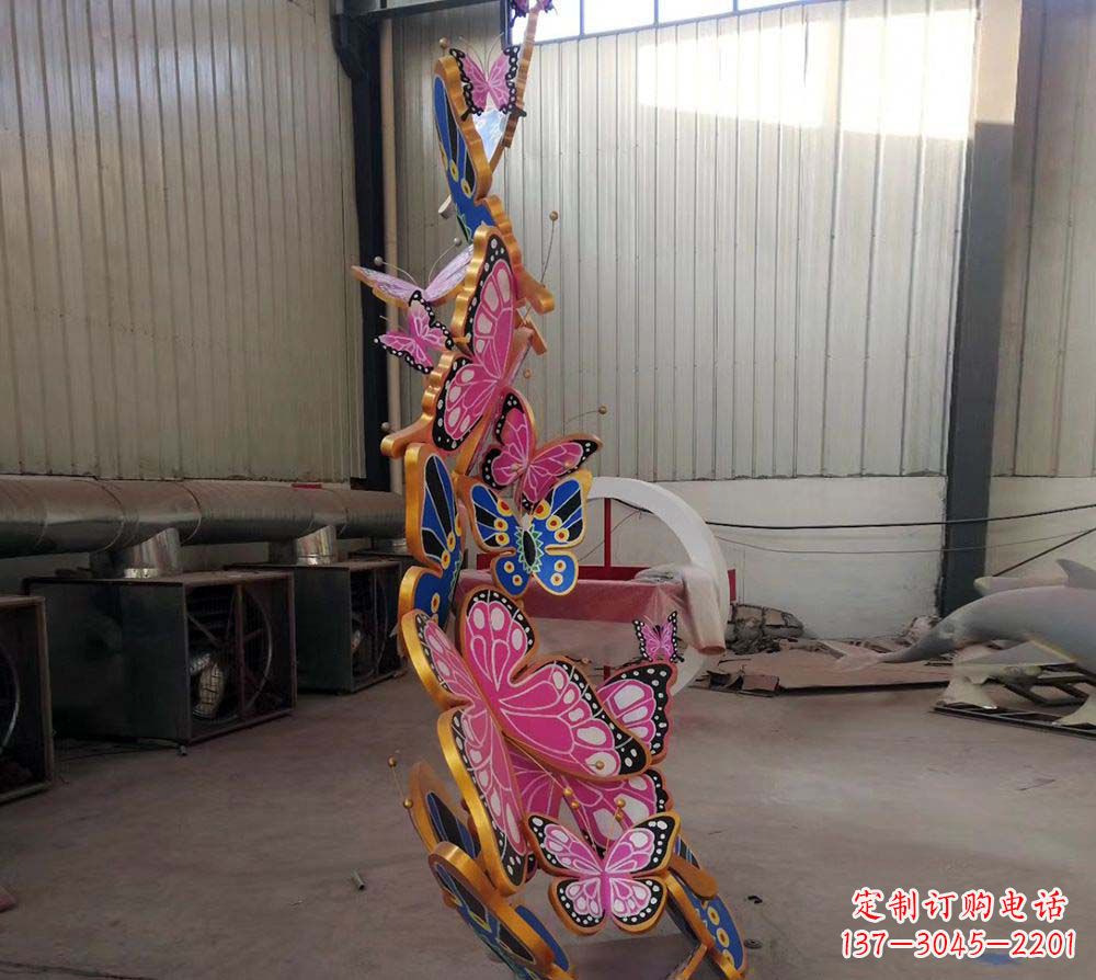辽阳精致绚丽的不锈钢蝴蝶雕塑