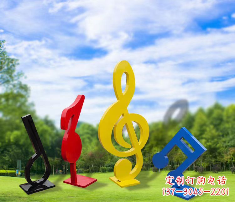 辽阳精美的不锈钢音符雕塑