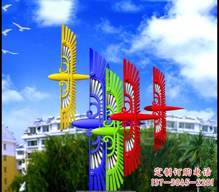 辽阳不锈钢彩色老鹰雕塑——精美绝伦