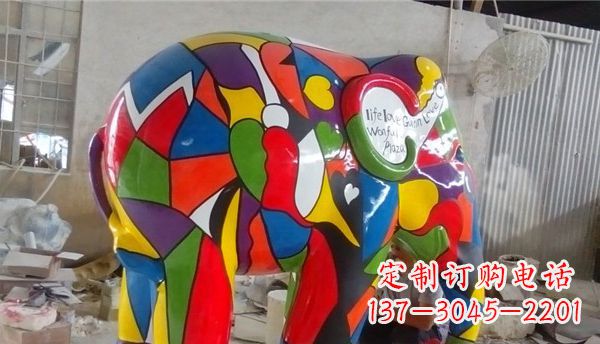 辽阳不锈钢大象雕塑点缀景观的精美艺术品