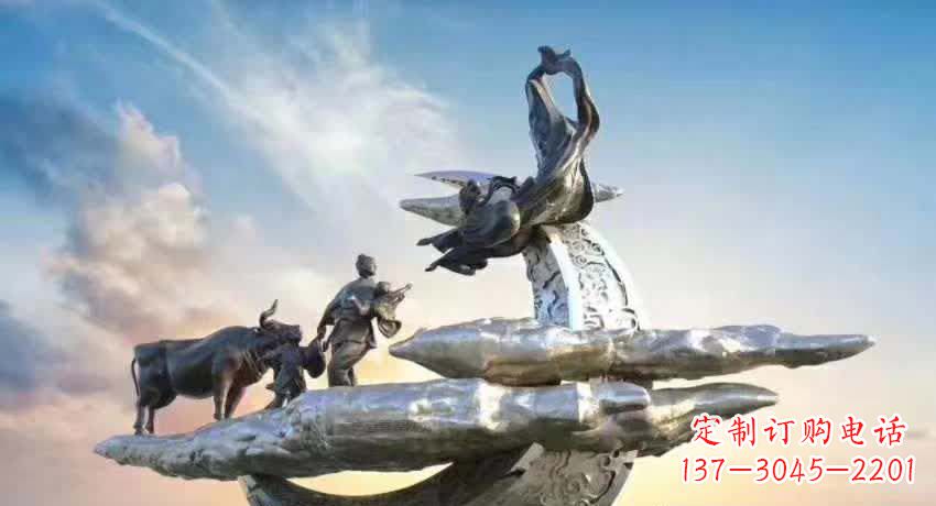 辽阳不锈钢嫦娥奔月雕塑