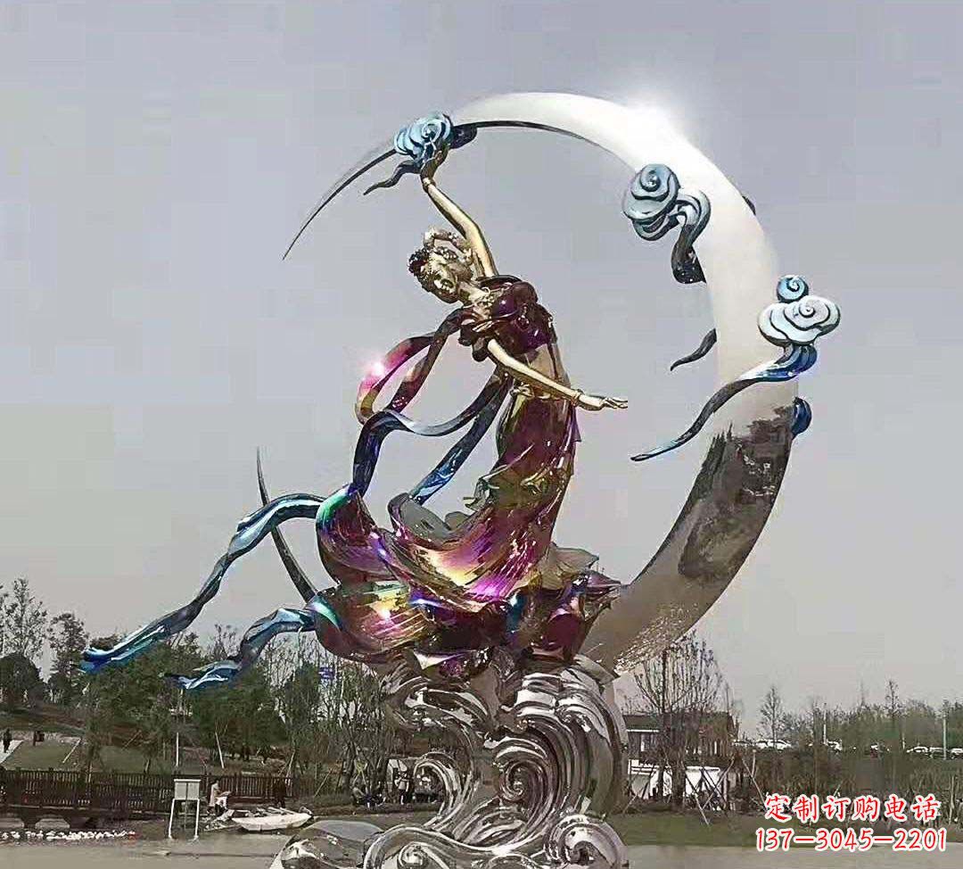 辽阳不锈钢嫦娥奔月雕塑