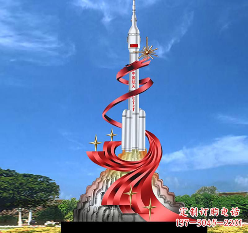 辽阳嫦娥飞天——不锈钢嫦娥雕塑