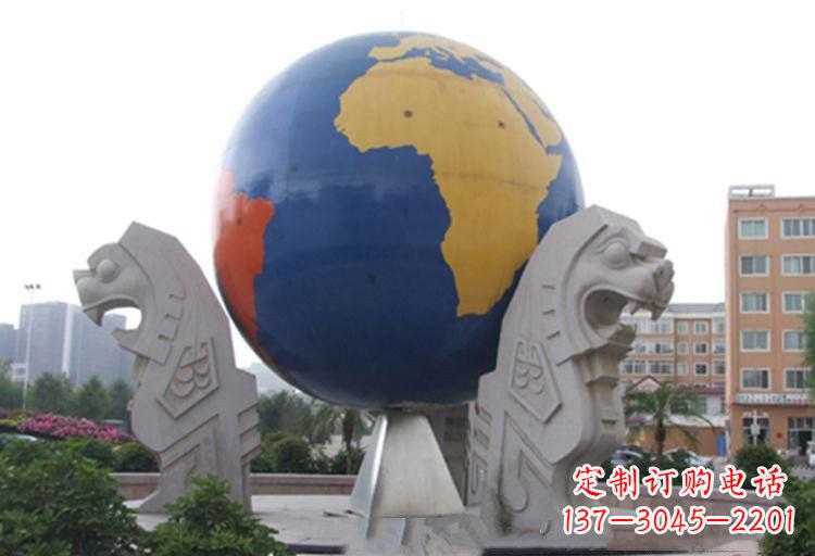 辽阳不锈钢城市彩色地球雕塑让世界变得更美