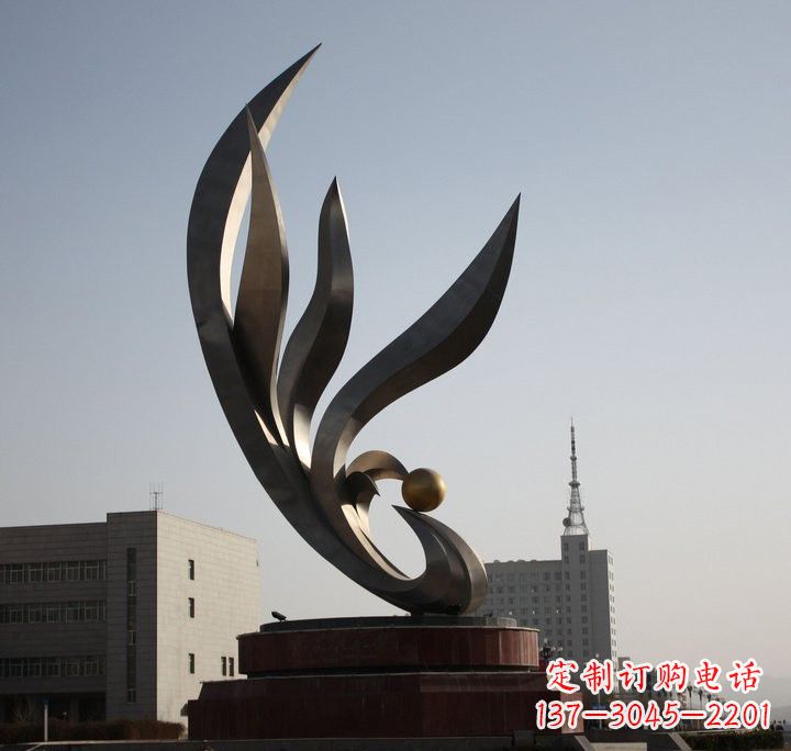 辽阳不锈钢凤凰雕塑传承凤凰文化的艺术精品