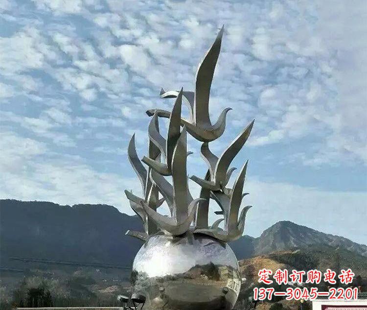 辽阳不锈钢地球雕塑为和平呼唤