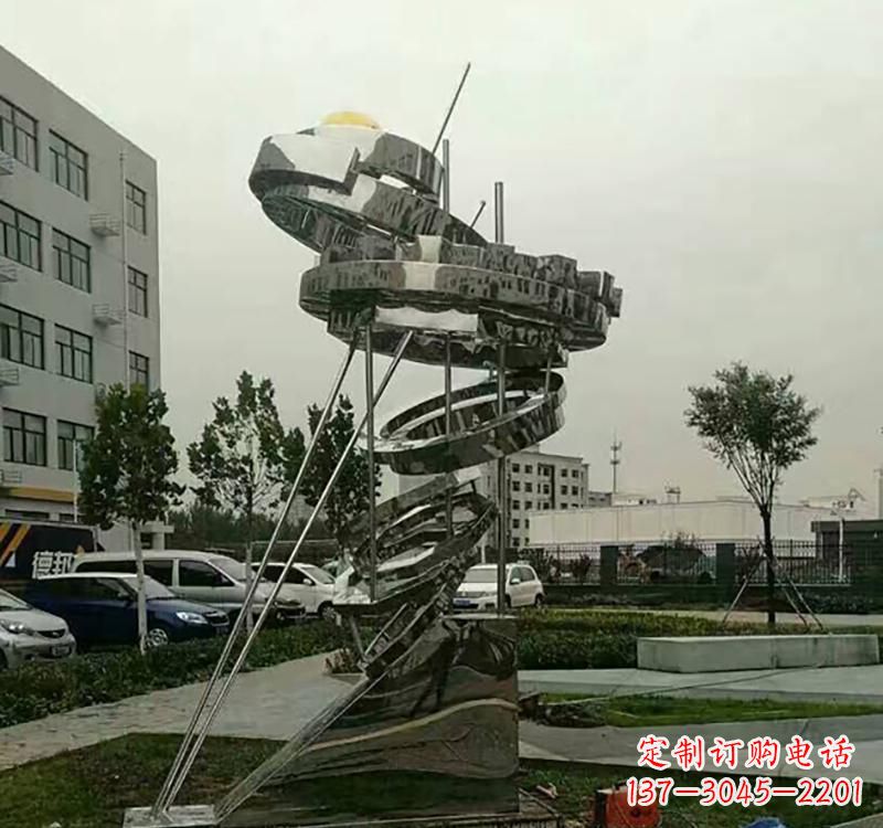 辽阳不锈钢城市创意大型戒指雕塑