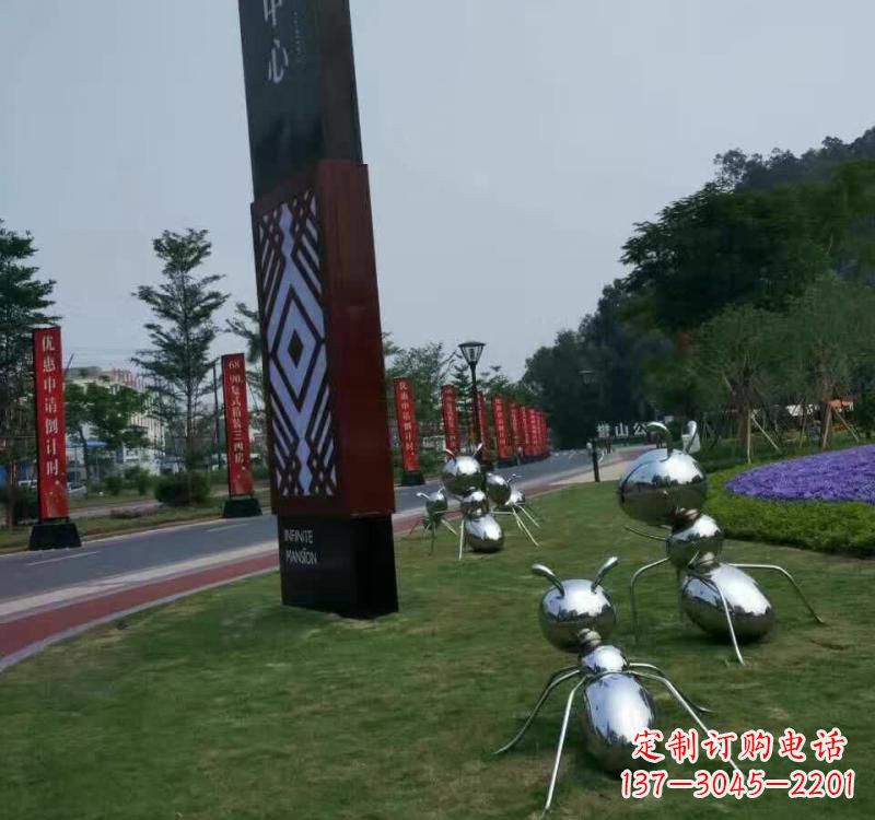 辽阳不锈钢城市创意蚂蚁雕塑