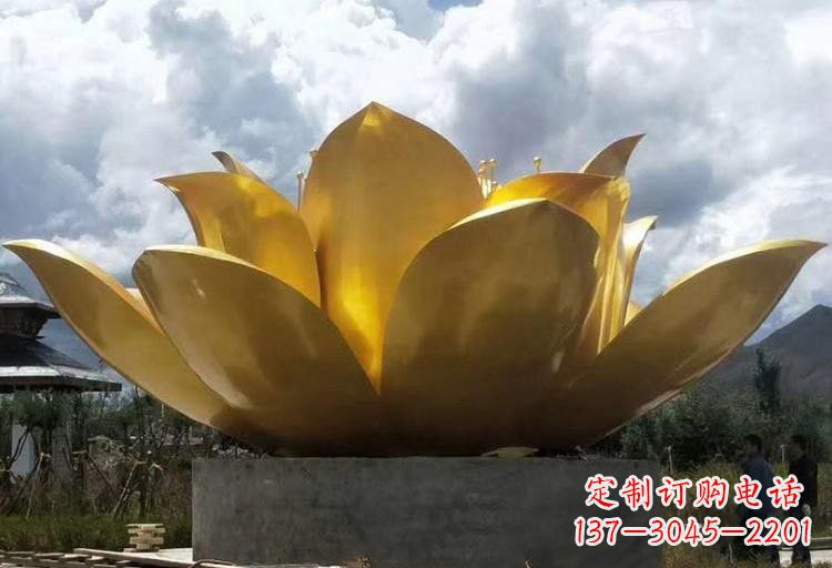 辽阳不锈钢莲花雕塑——精美绝伦