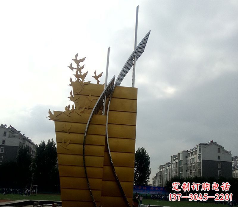辽阳不锈钢城市帆船起航雕塑