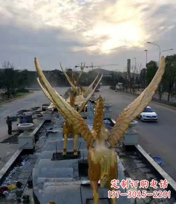 辽阳不锈钢城市飞龙雕塑