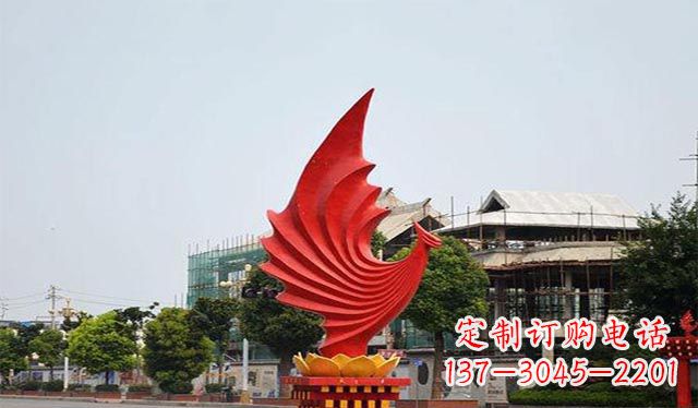 辽阳不锈钢城市凤凰摆件