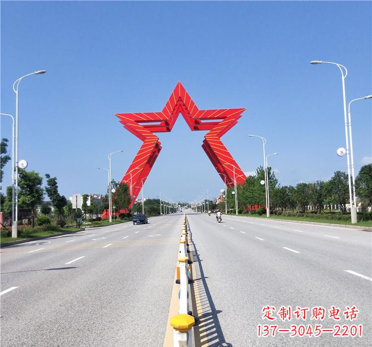 辽阳不锈钢城市拱门雕塑